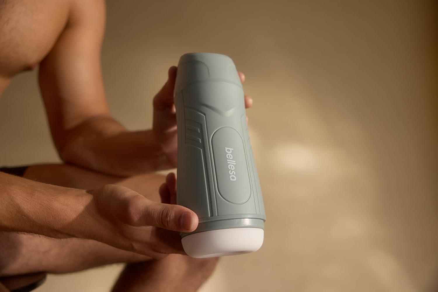 imageBELLESA Blow Male Masturbator Mens Toy Rechargeable