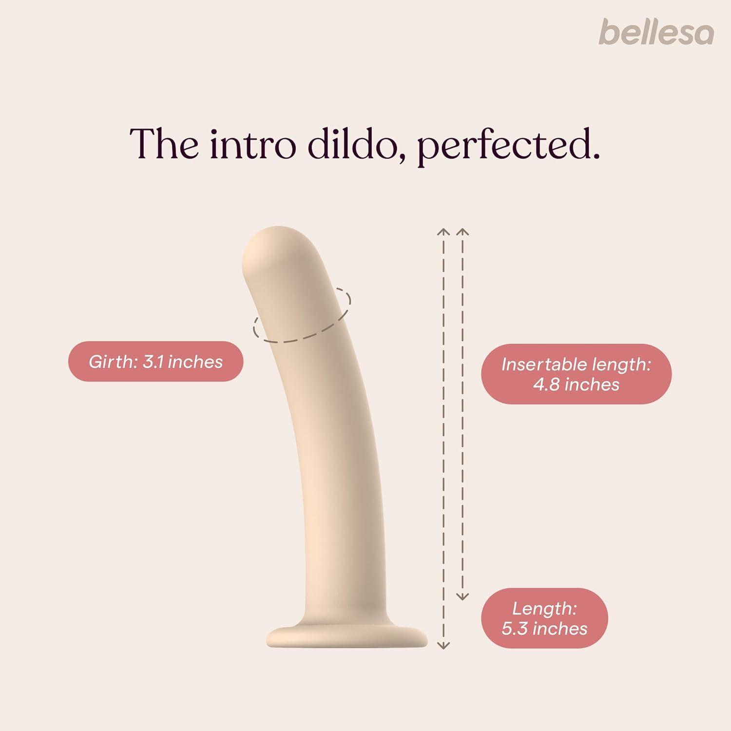 imageBELLESA Luxe Dildo 5 GSpot Stimulation Small Dildo Beginner Friendly Silicone Waterproof