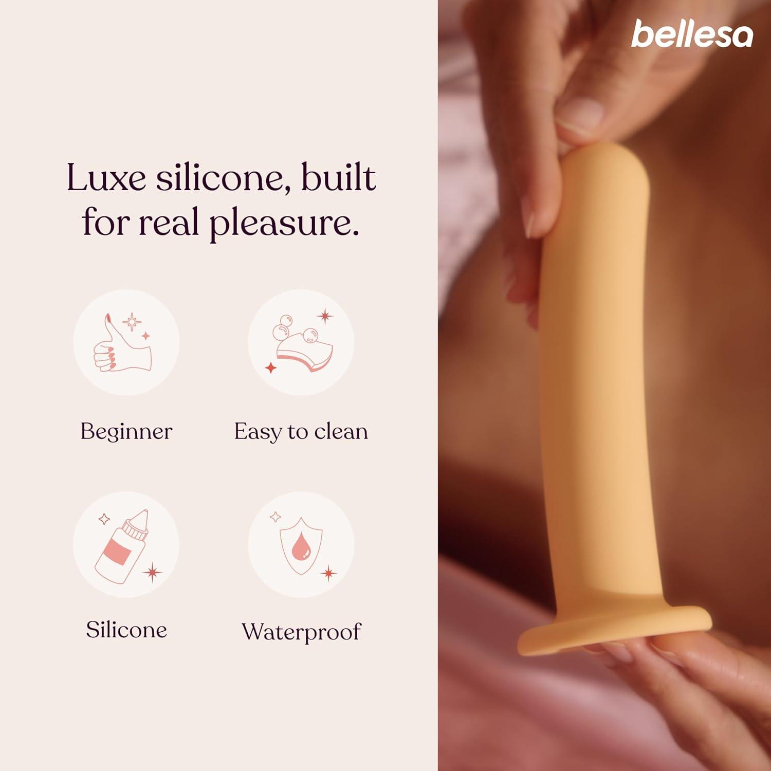imageBELLESA Luxe Dildo 6 GSpot Stimulation Small Dildo Beginner Friendly Silicone Waterproof