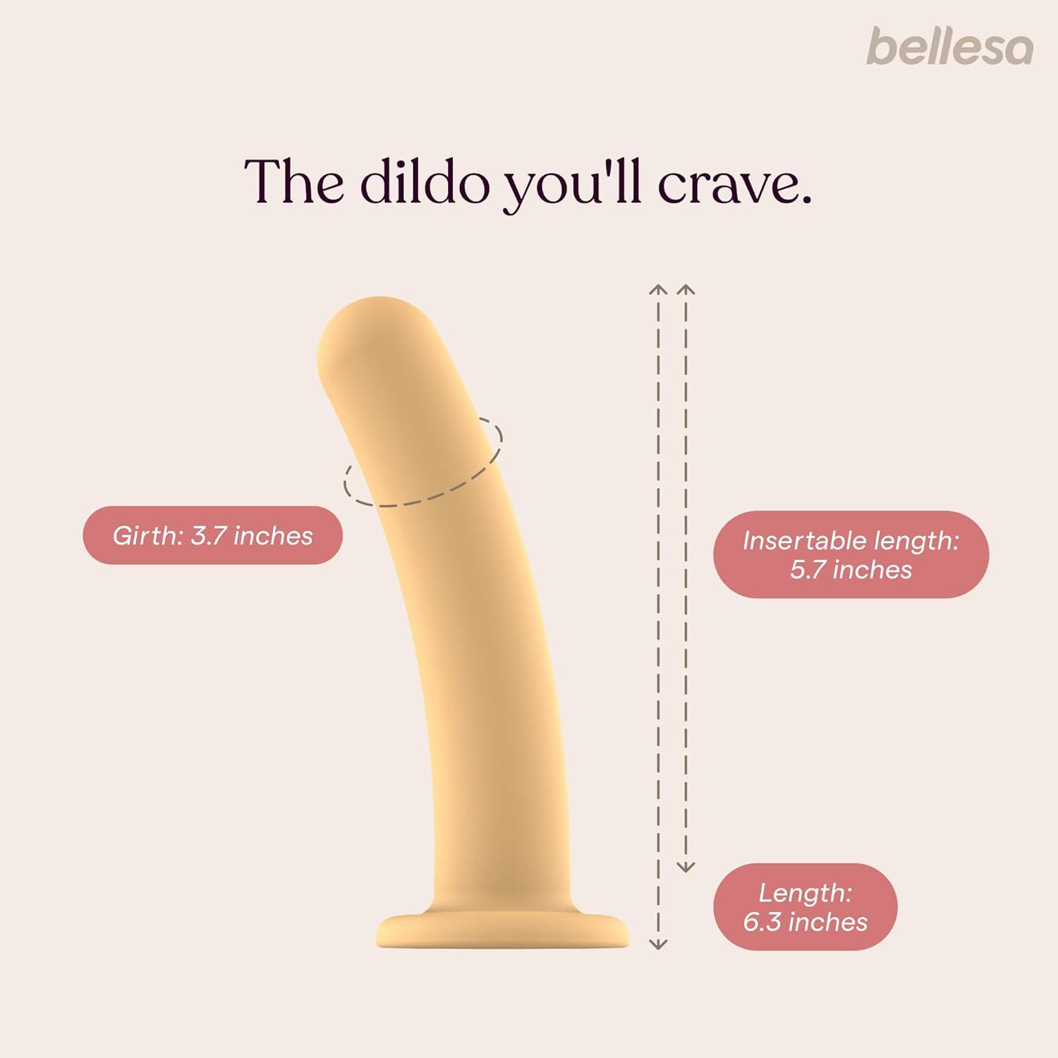imageBELLESA Luxe Dildo 6 GSpot Stimulation Small Dildo Beginner Friendly Silicone Waterproof