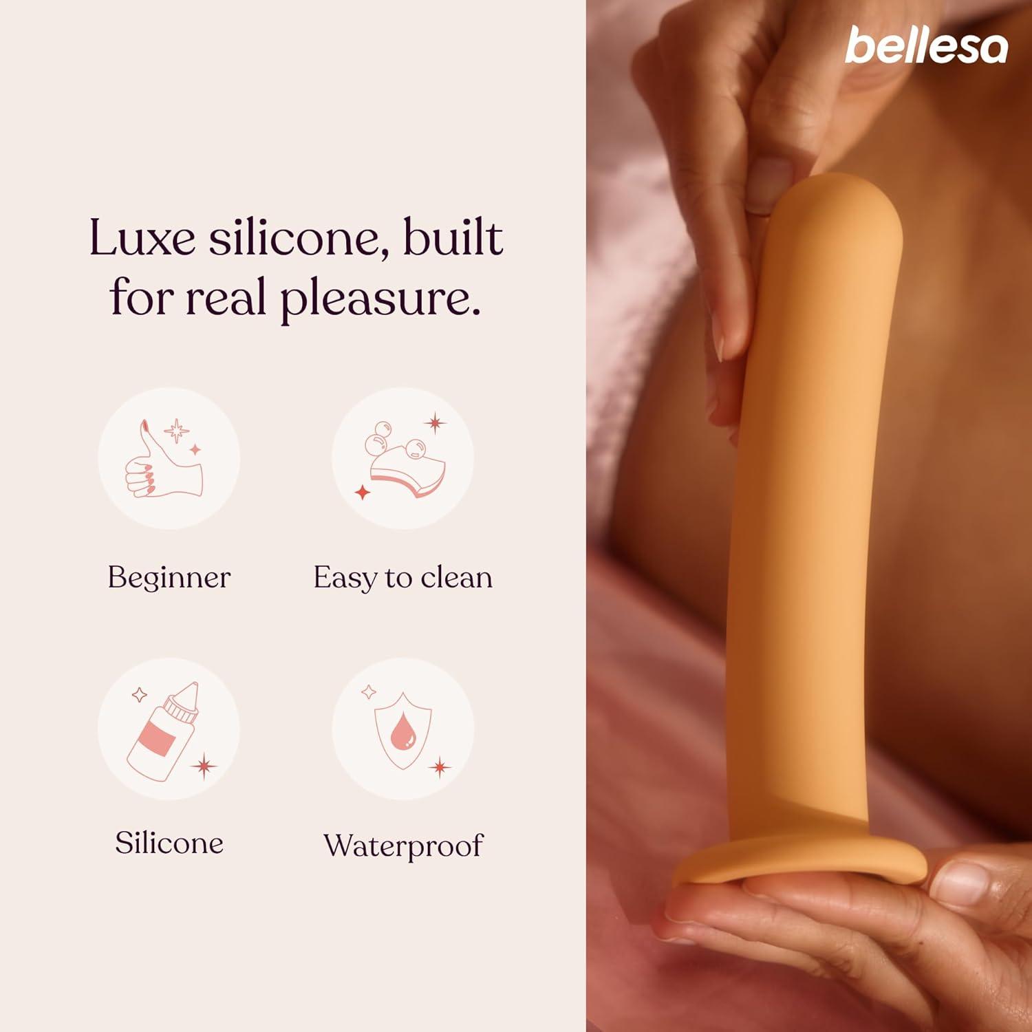 imageBELLESA Luxe Dildo 7 GSpot Stimulation Large Dildo Beginner Friendly Silicone Waterproof