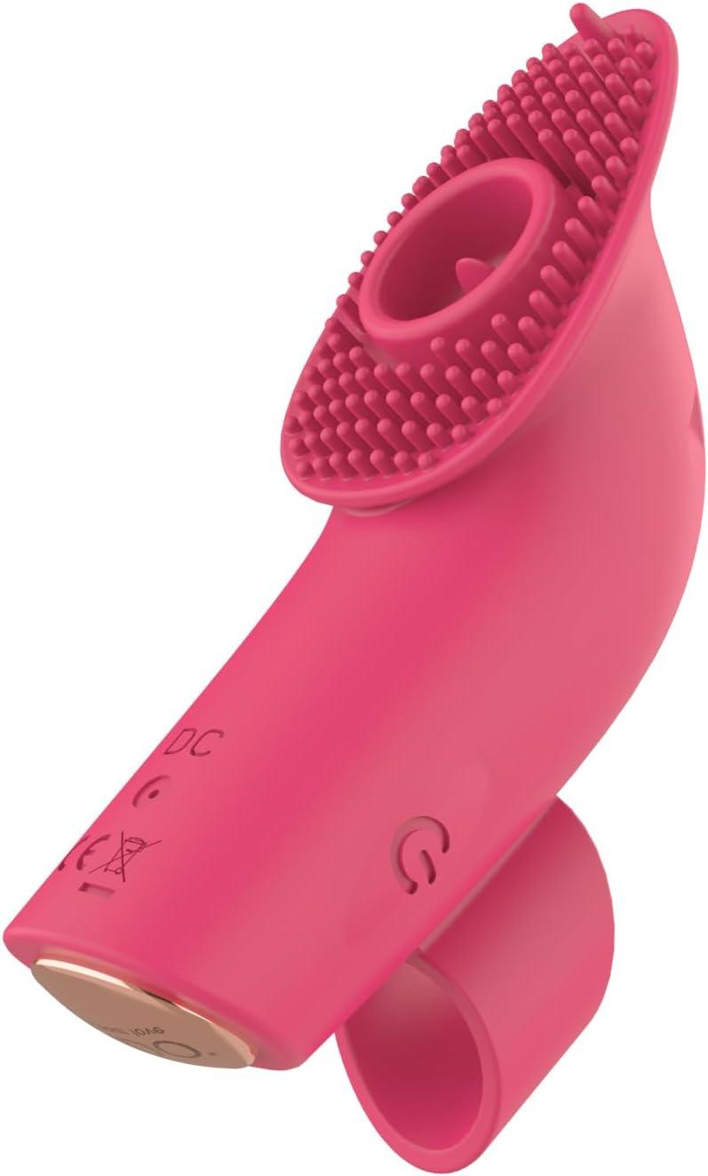 imageBELLESA Finger Pro Flutter Finger Vibrator Clitoral Stimulation Silicone Waterproof USB Rechargeable