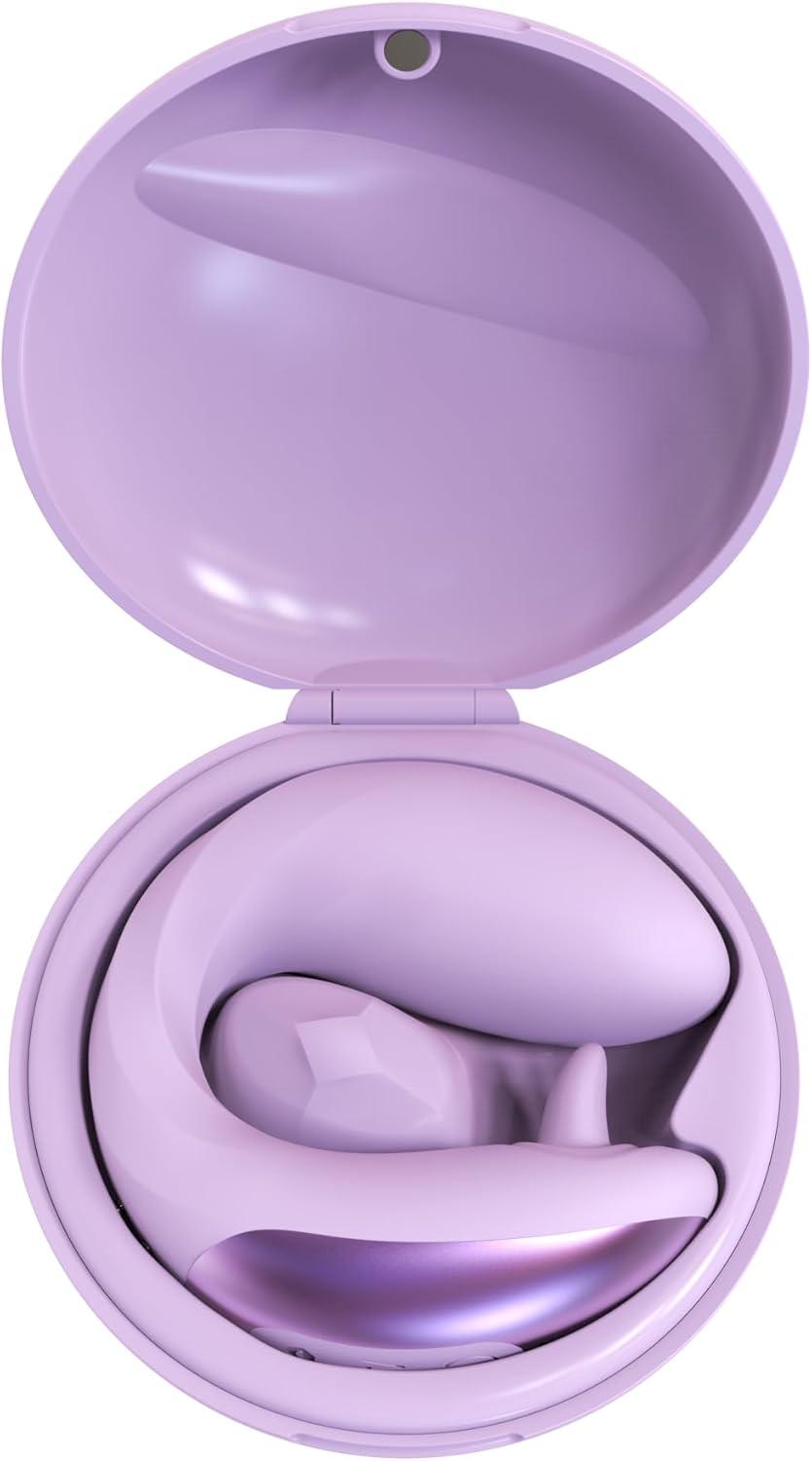 imageBELLESA FlutterVibe GSpot and Clitoral Vibrator Clitoral Stimulation GSpot Stimulation Clitoral Vibrator Flickering Tongue Silicone Waterproof USB Rechargeable