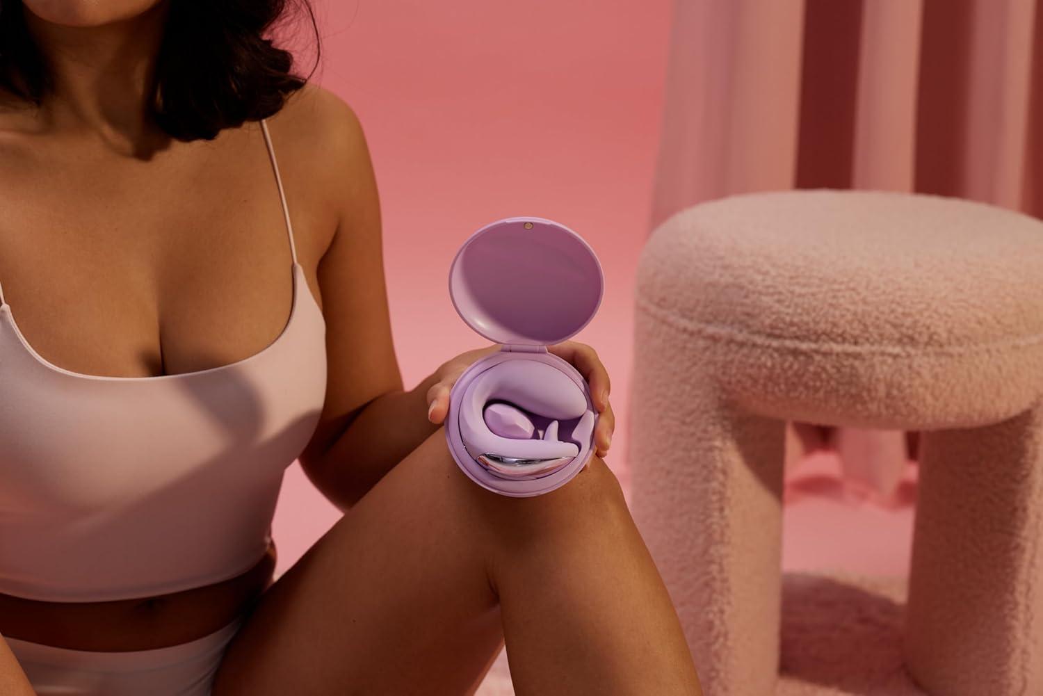 imageBELLESA FlutterVibe GSpot and Clitoral Vibrator Clitoral Stimulation GSpot Stimulation Clitoral Vibrator Flickering Tongue Silicone Waterproof USB Rechargeable