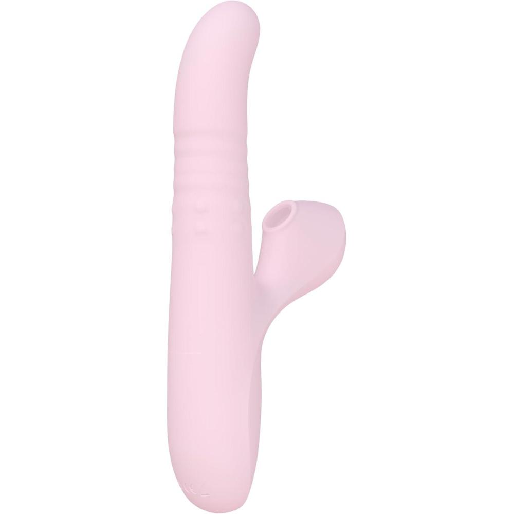 imageBELLESA AirThrust GSpot Thrusting Vibrator  Clitoral Stimulation  GSpot Stimulation  Clitoral Suction Vibrator  Silicone  Waterproof  USB Rechargeable