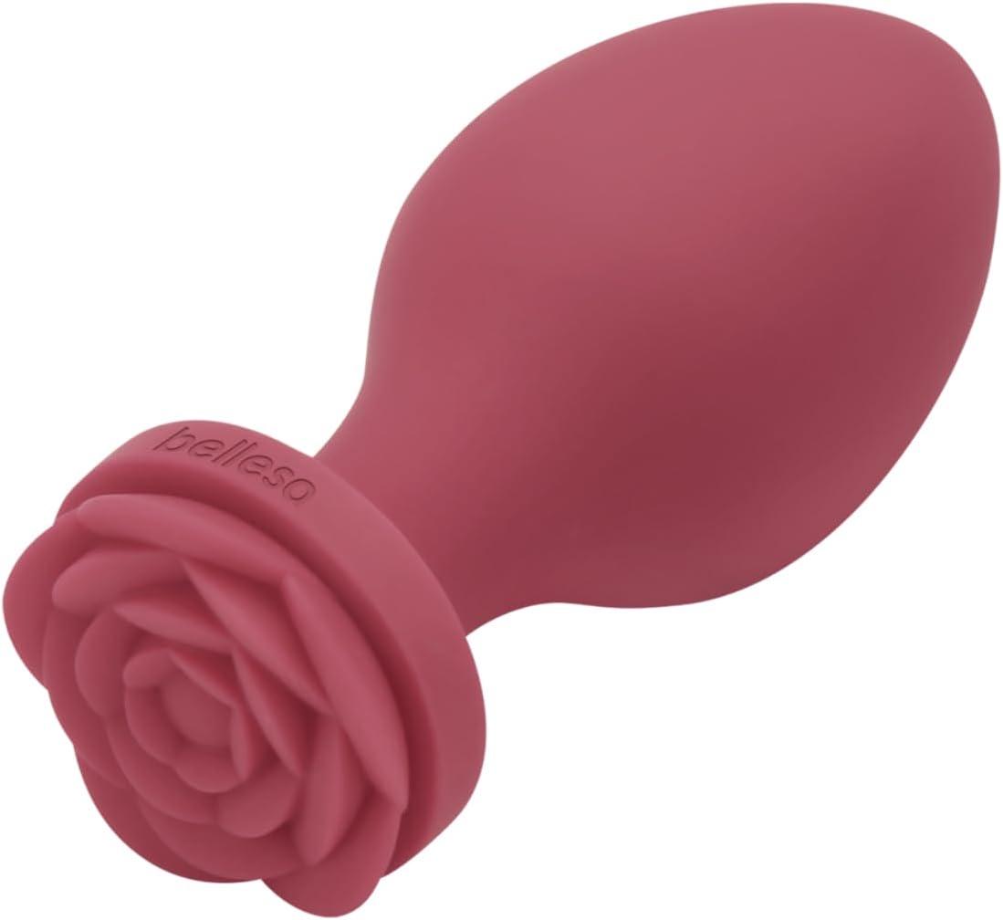 imageBELLESA Rose Plug Large Anal Stimulation Easy to Clean