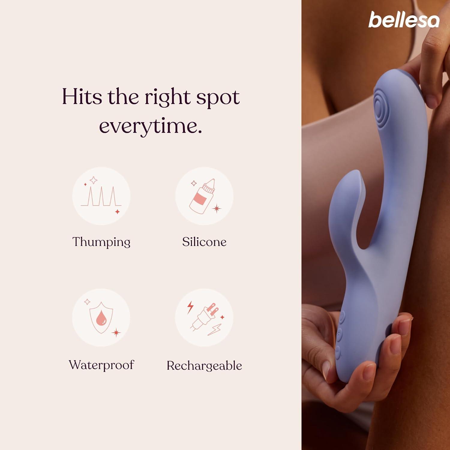 imageGThump GSpot Rabbit Vibrator Clitoral Stimulation GSpot Stimulation Clitoral Vibrator Waterproof USB Rechargeable