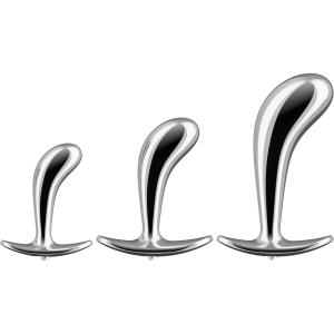 BELLESA Stainless Prostate Training Kit | Anal Stimulation | P-Spot Stimulation | Anal Training | Prostate Training | Easy to Clean