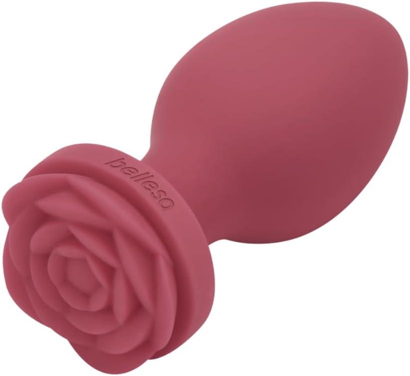 imageBELLESA Rose Plug Small Anal Stimulation Anal Training Easy to Clean