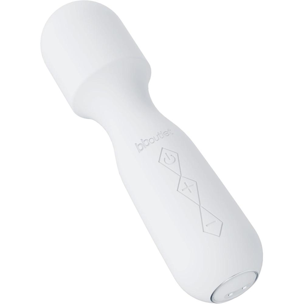 imageMiniature Power Wand Vibrator  Clitoral Stimulation  Silicone  Waterproof  USB Rechargeable