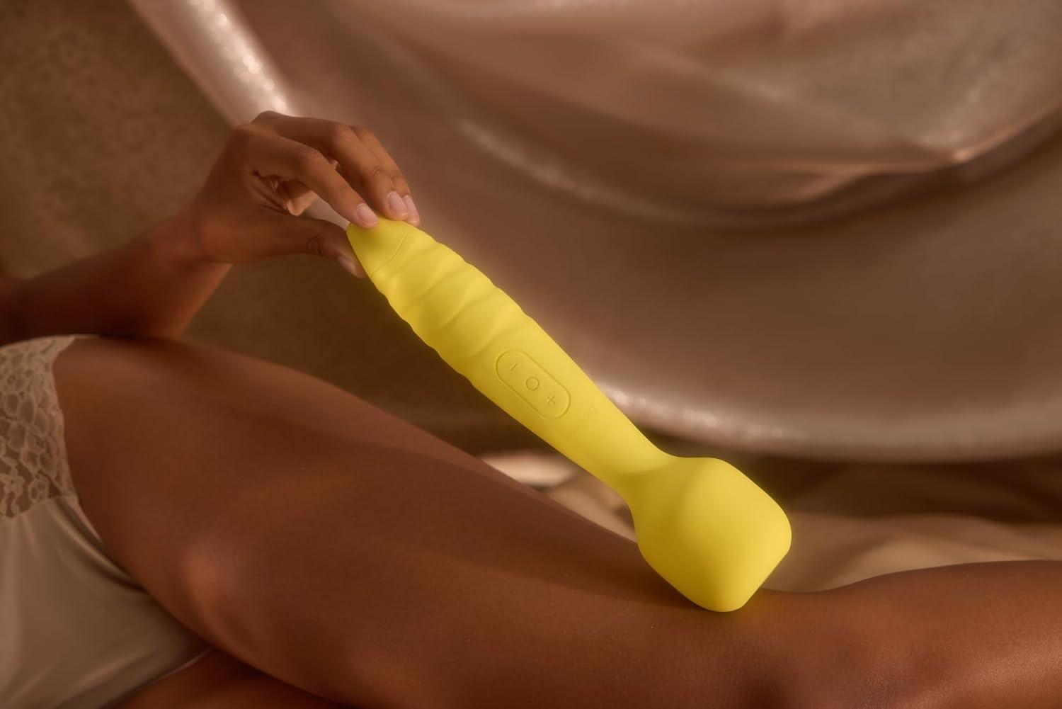 imageBELLESA The Demi Wand XL Clitoral Vibrator Clitoral Stimulation Wand Vibrator Waterproof USB Rechargeable Storage Case Included