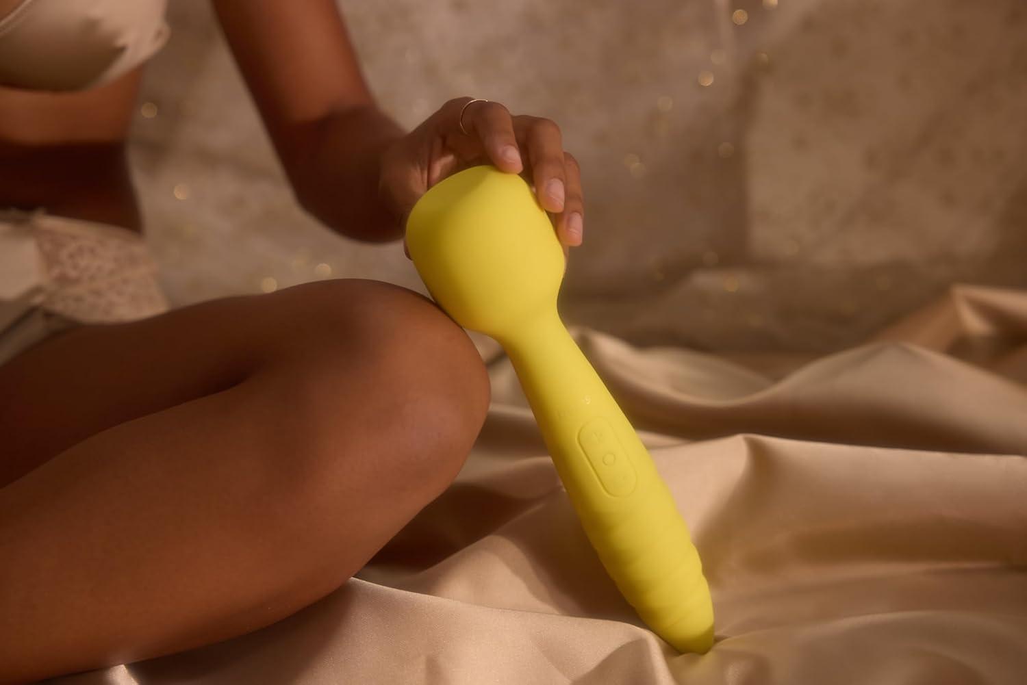 imageBELLESA The Demi Wand XL Clitoral Vibrator Clitoral Stimulation Wand Vibrator Waterproof USB Rechargeable Storage Case Included