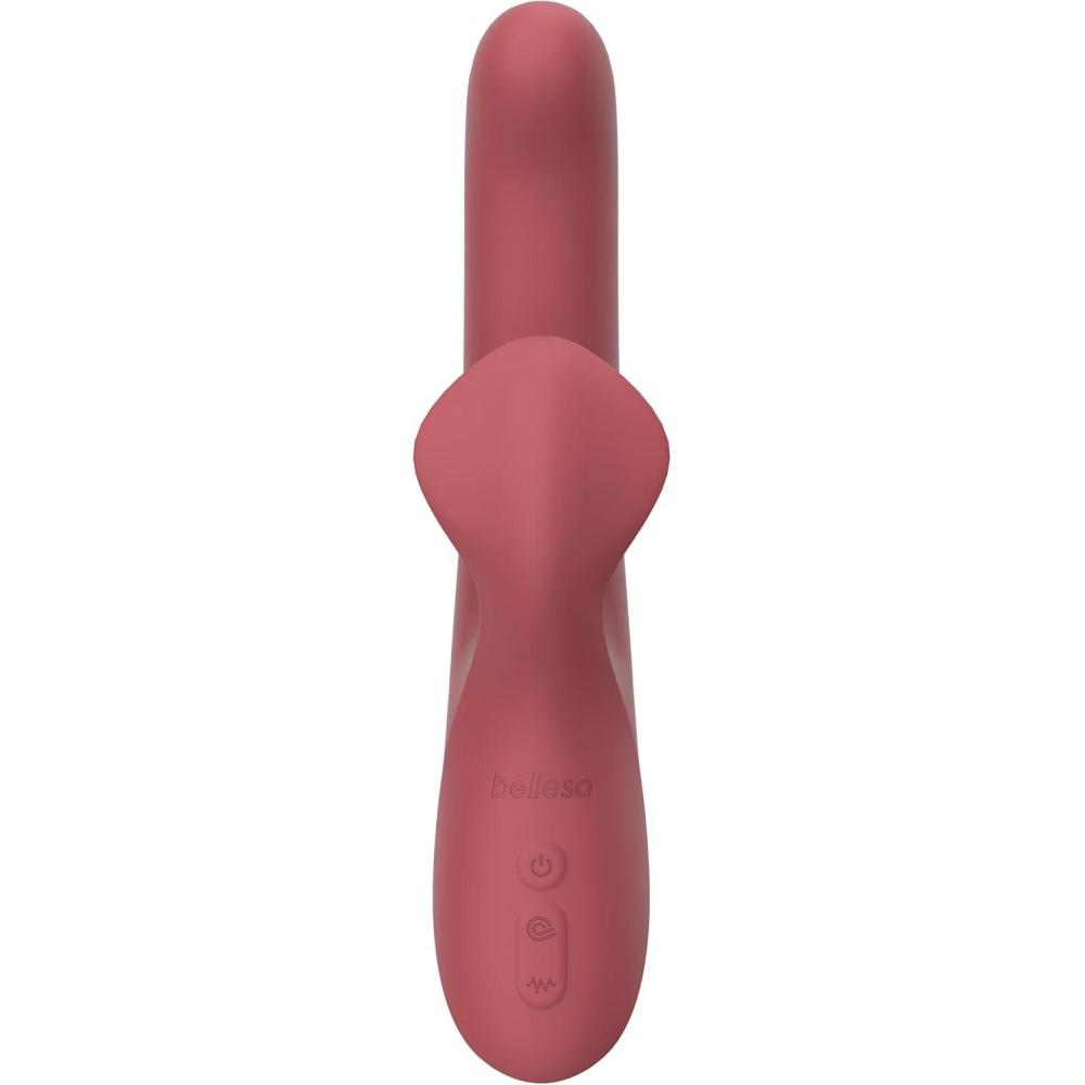 imageBELLESA GStroking Rabbit  Clitoral Stimulation  GSpot Stimulation  Silicone  Waterproof  USB Rechargeable